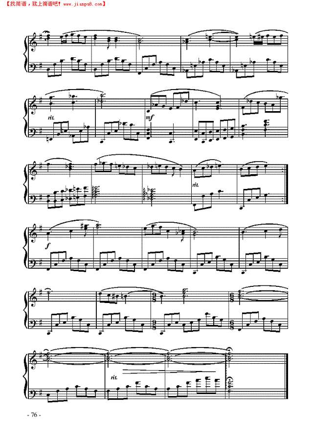 重逢有日钢琴谱