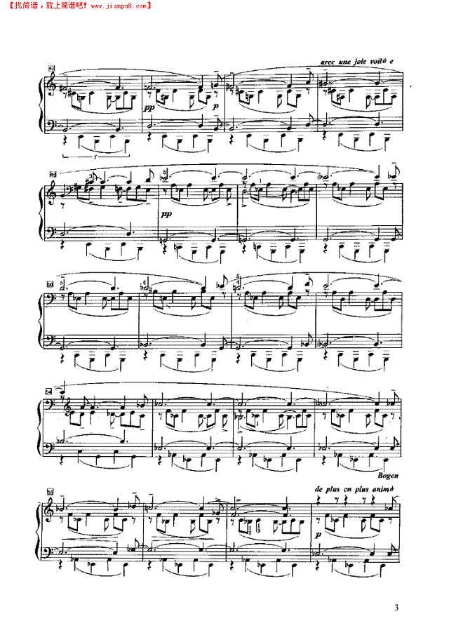 面向火焰钢琴谱