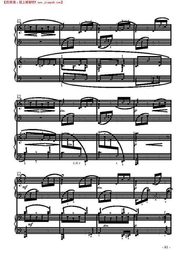 献给爱丽丝—双钢琴钢琴谱