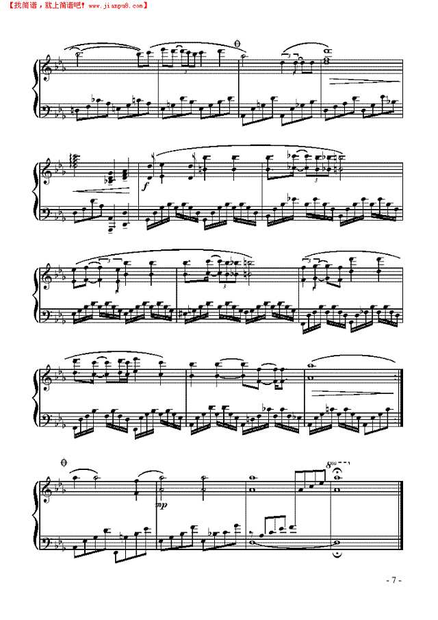 西雅图未眠之夜钢琴谱