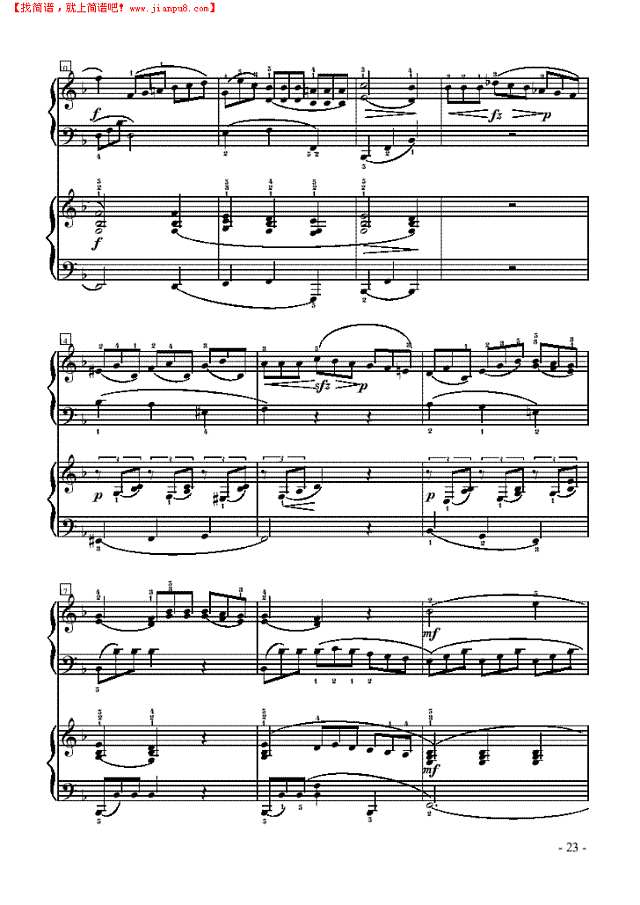 小奏鸣曲-双钢琴钢琴谱