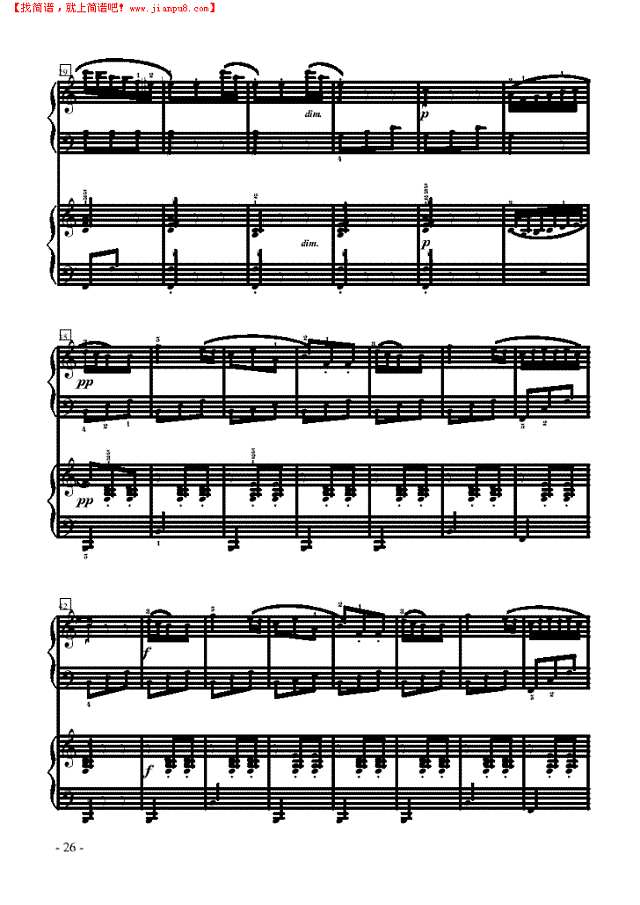 小奏鸣曲-双钢琴钢琴谱