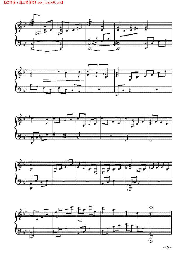 如果我曾离开你钢琴谱