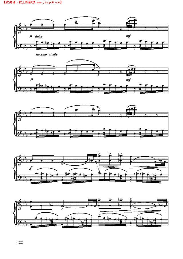 柔板－舞剧《睡美人》钢琴谱