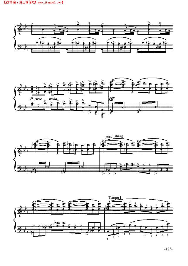 柔板－舞剧《睡美人》钢琴谱