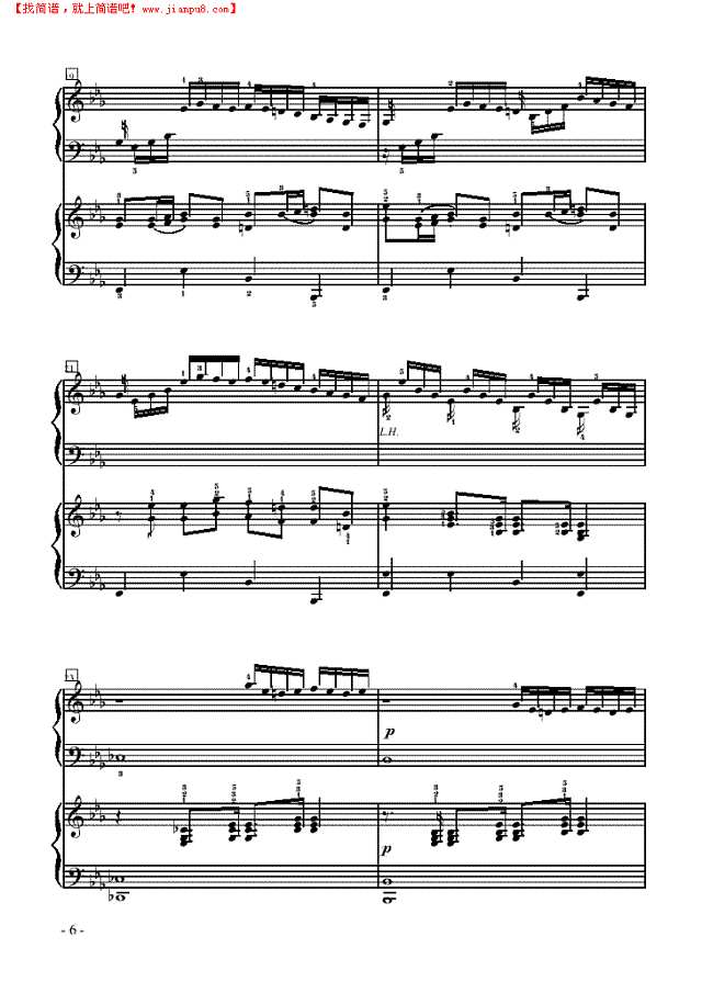 视唱曲—双钢琴钢琴谱