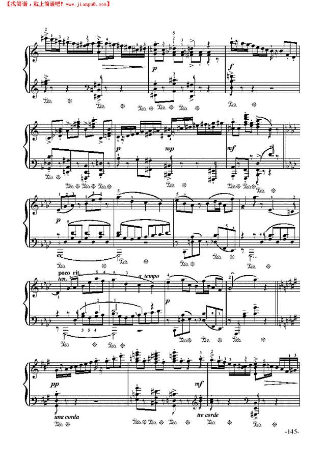 少女朱丽叶—舞剧《罗密欧与朱丽叶》钢琴谱