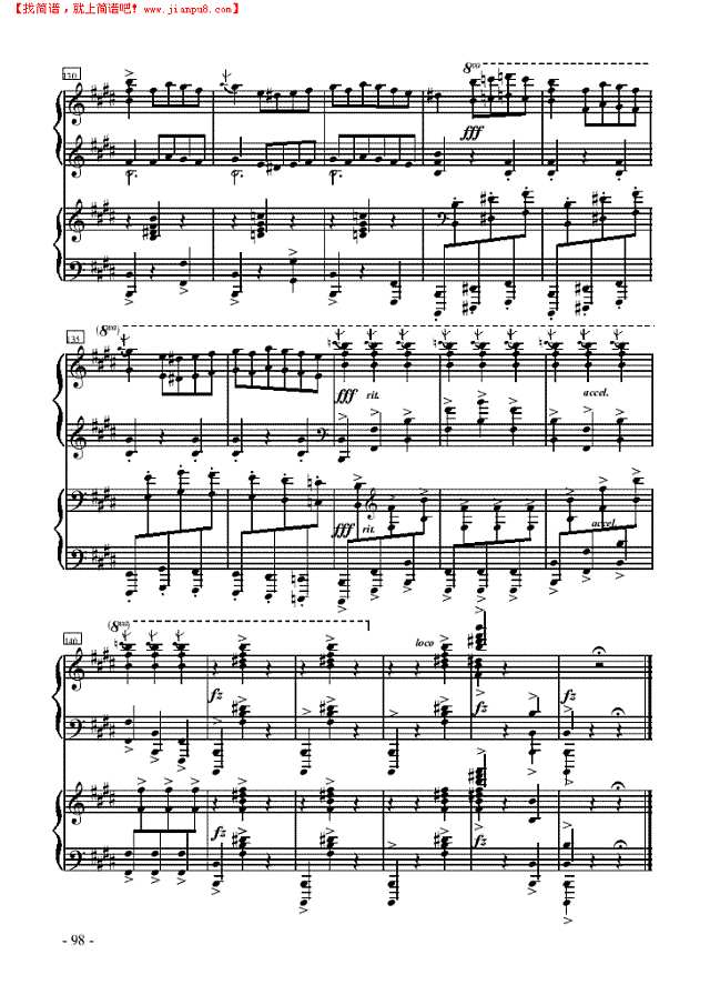 玛拉甘娜—双钢琴钢琴谱