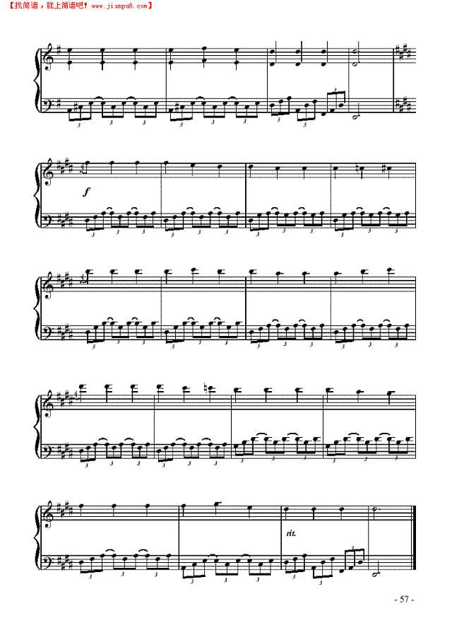 蓝色生死恋钢琴谱