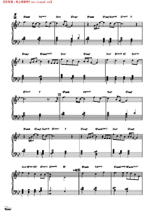 今夜感受我的爱《狮子王》钢琴谱