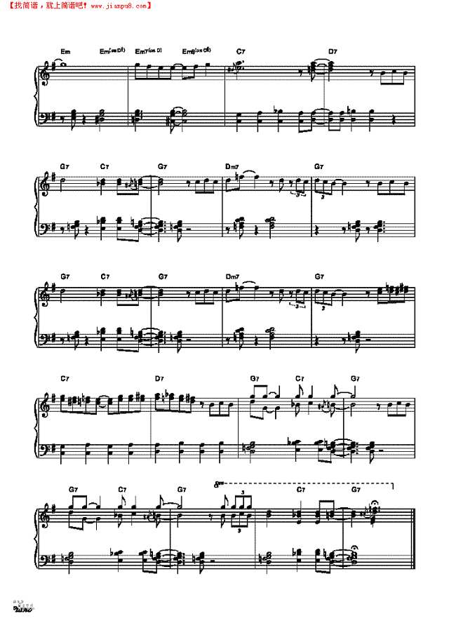 艰难一天的夜晚钢琴谱