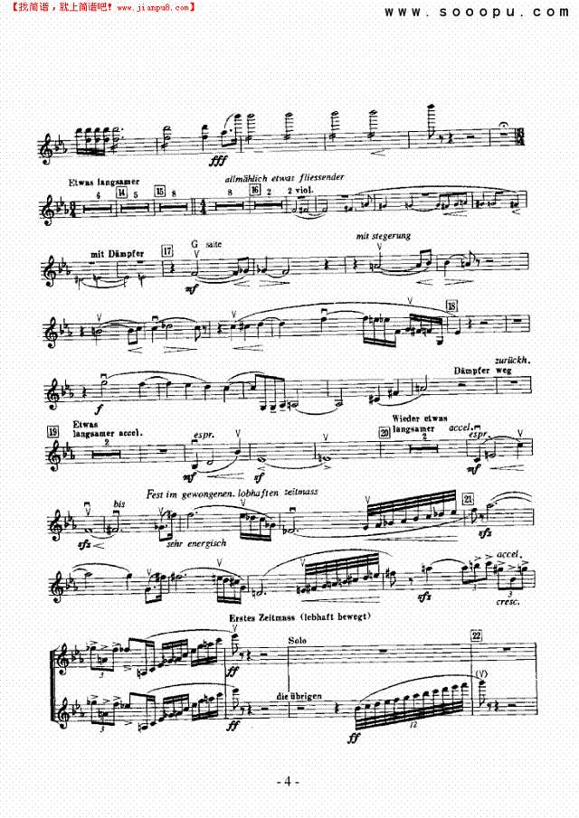 英雄生涯—独奏 弦乐类 小提琴其他曲谱