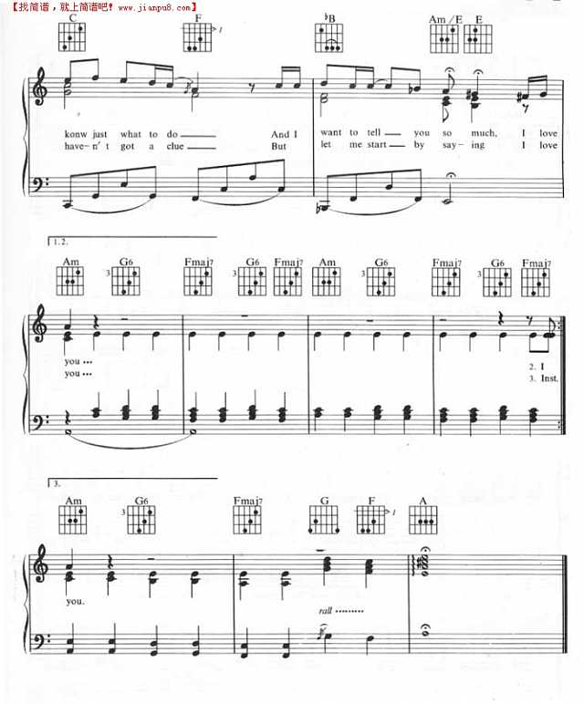 Hello（线谱带吉他和弦）吉他谱