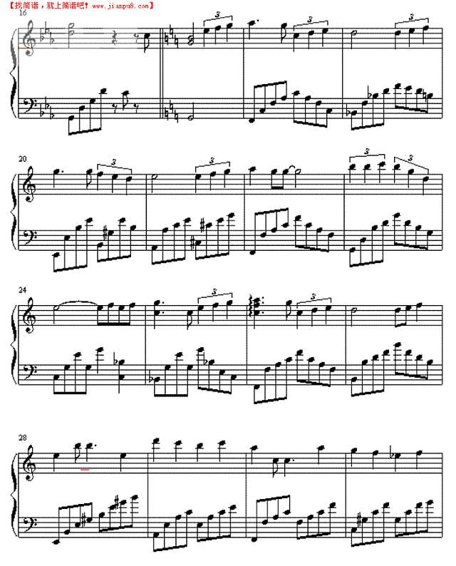 想唱就唱的五綫譜钢琴谱