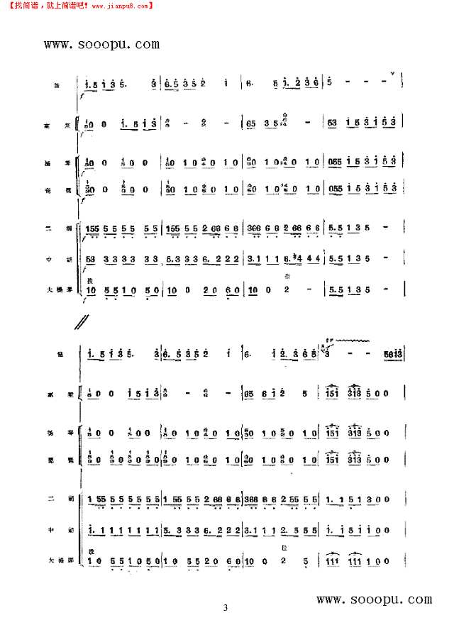 练兵场上 民乐类 竹笛其他曲谱