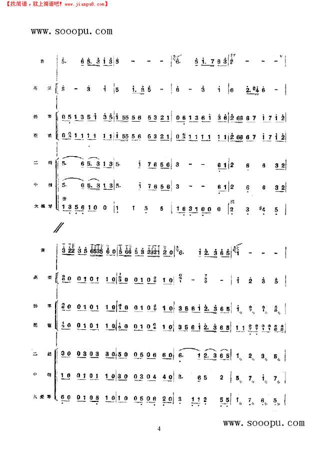 练兵场上 民乐类 竹笛其他曲谱