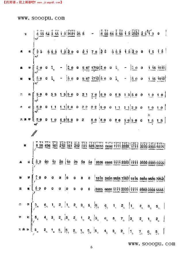 练兵场上 民乐类 竹笛其他曲谱