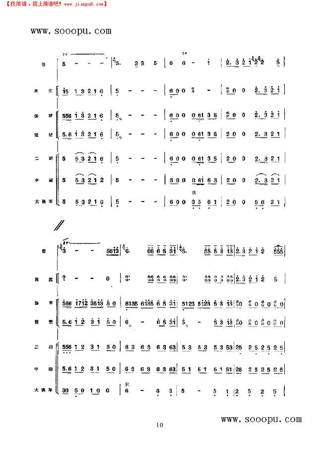 练兵场上 民乐类 竹笛其他曲谱