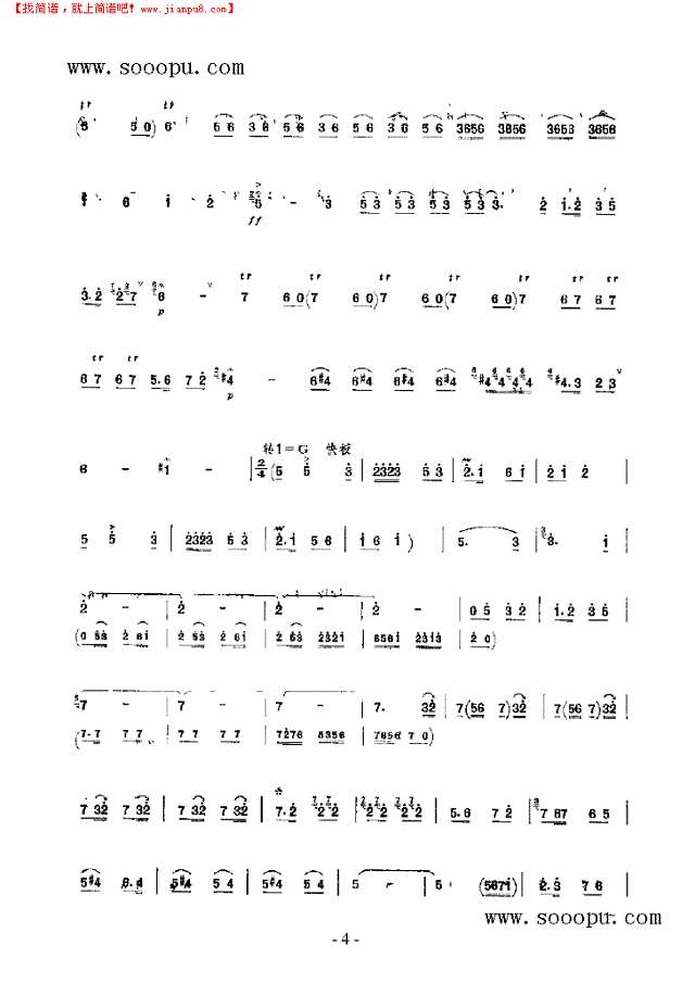 家乡新貌 民乐类 唢呐其他曲谱