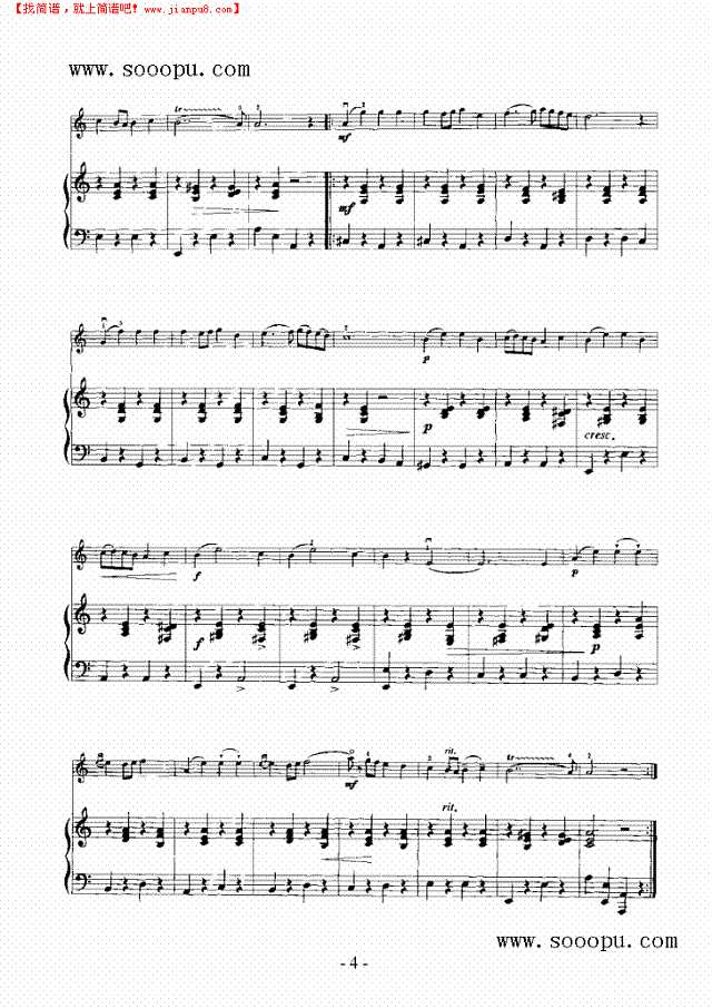 金婚曲—（钢伴） 弦乐类 小提琴其他曲谱