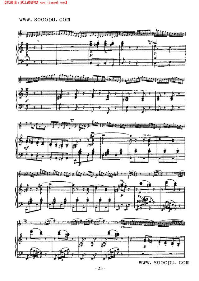 维奥蒂第22小提琴协奏曲—第二十二小提琴协奏曲 弦乐类 小提琴其他曲谱