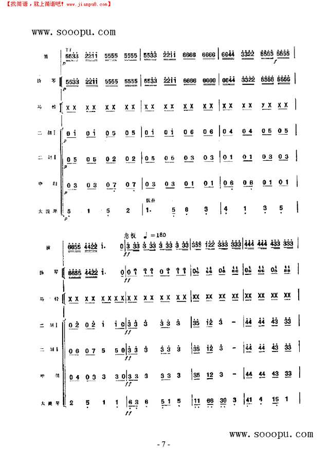 铃儿响叮当 民乐类 竹笛其他曲谱