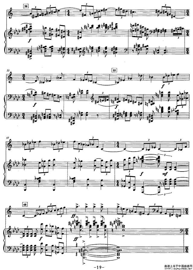 奏鸣曲（四）（圆号+钢琴）P5简谱