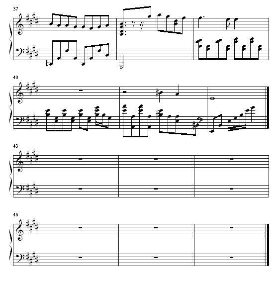 最终幻想9 MELODIES OF LIFE钢琴谱