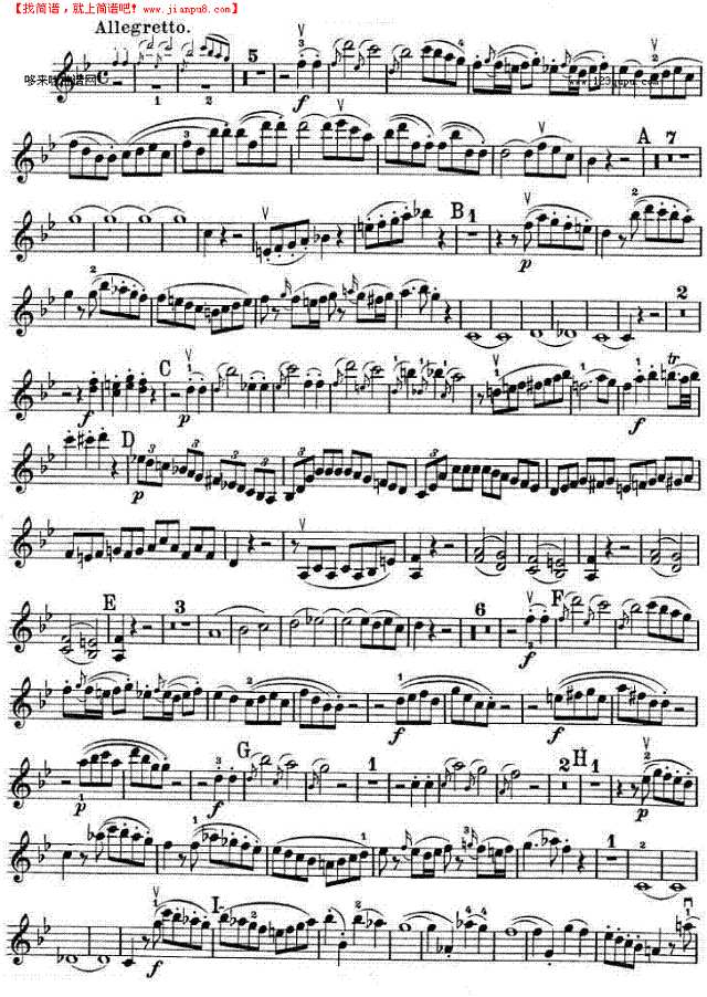 提琴三重奏 第二首 降B大调 K.502之Violin TRIO钢琴谱