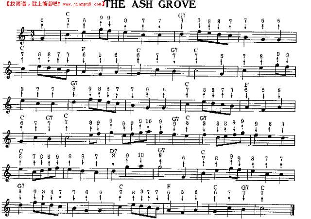 The Ash Grove 口琴谱其他曲谱