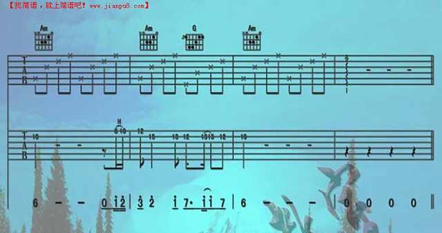 Endelss Horizon_蓝色天际专辑-Bandari 班得瑞(吉它曲谱)[高清吉他谱