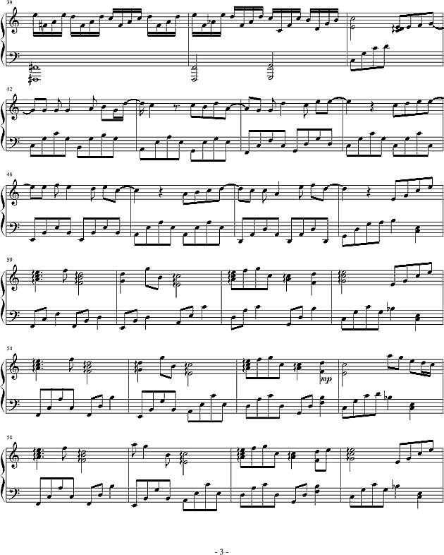 蒲公英的约定(简单版)钢琴谱