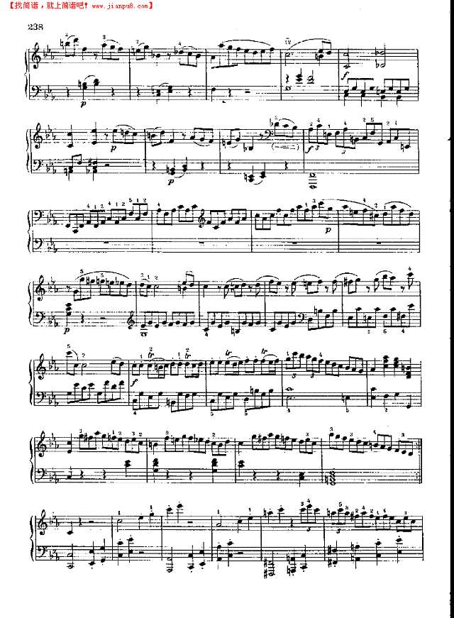 奏鸣曲Nr.457钢琴谱