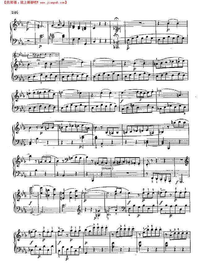 奏鸣曲Nr.457钢琴谱