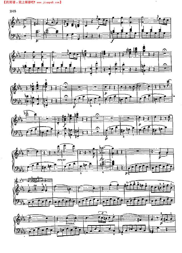 奏鸣曲Nr.457钢琴谱