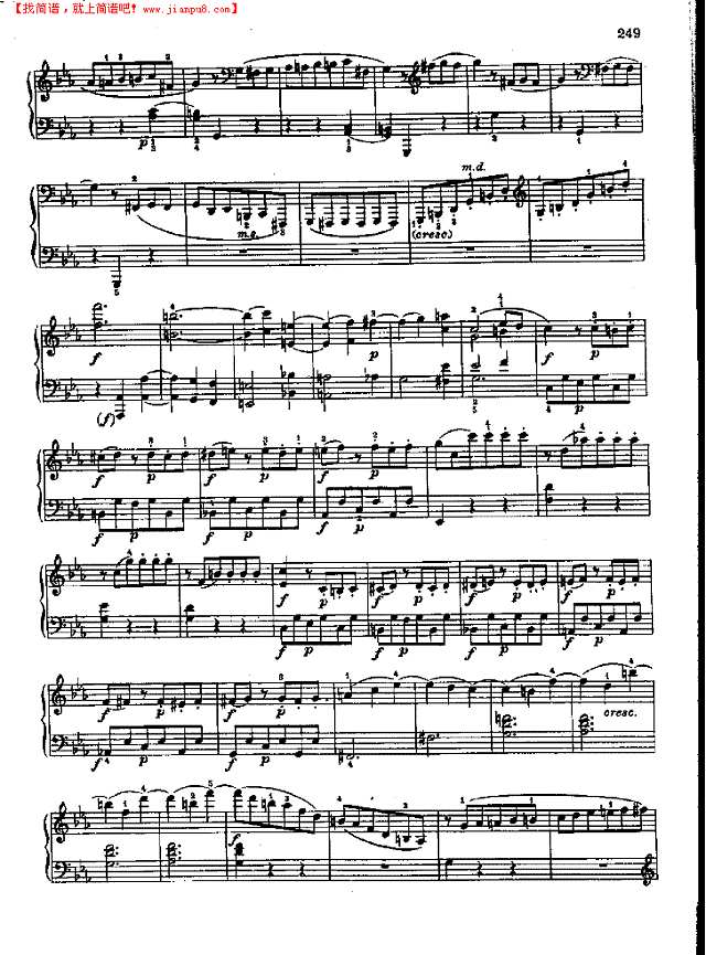 奏鸣曲Nr.457钢琴谱