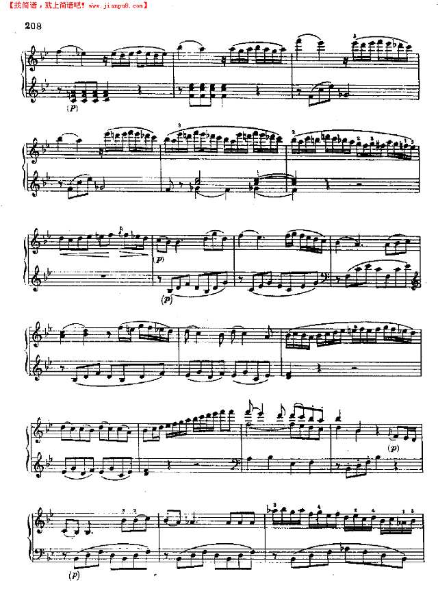 奏鸣曲Nr.333钢琴谱