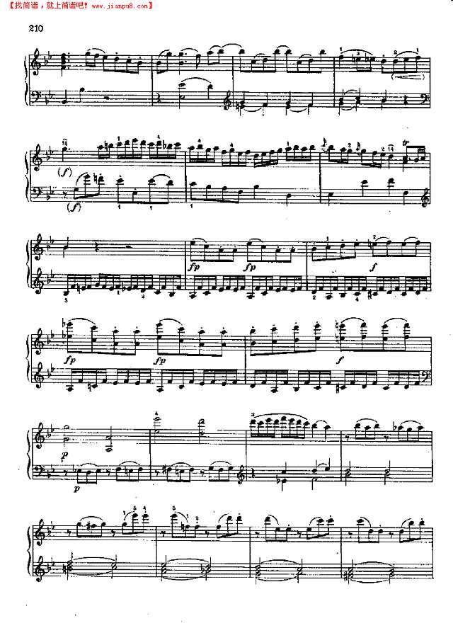 奏鸣曲Nr.333钢琴谱