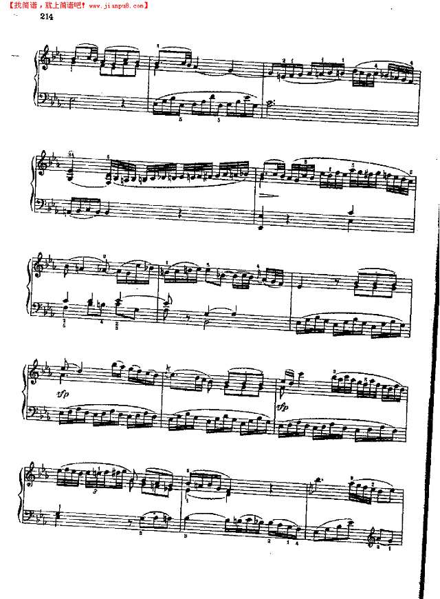 奏鸣曲Nr.333钢琴谱