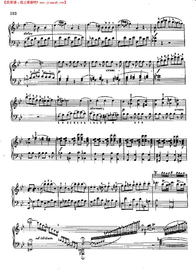 奏鸣曲Nr.333钢琴谱