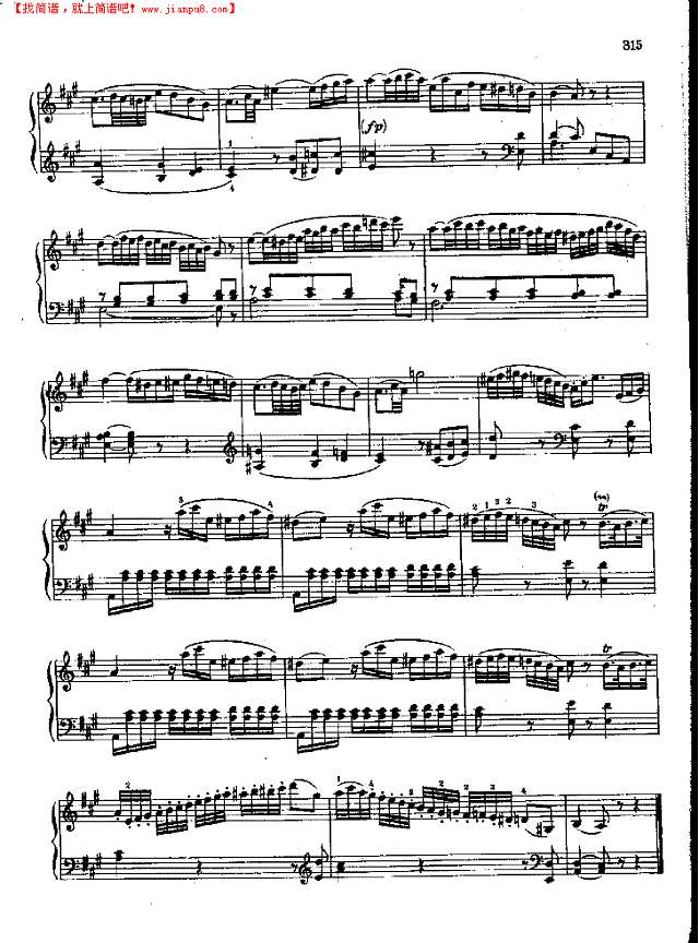 奏鸣曲Nr.576钢琴谱