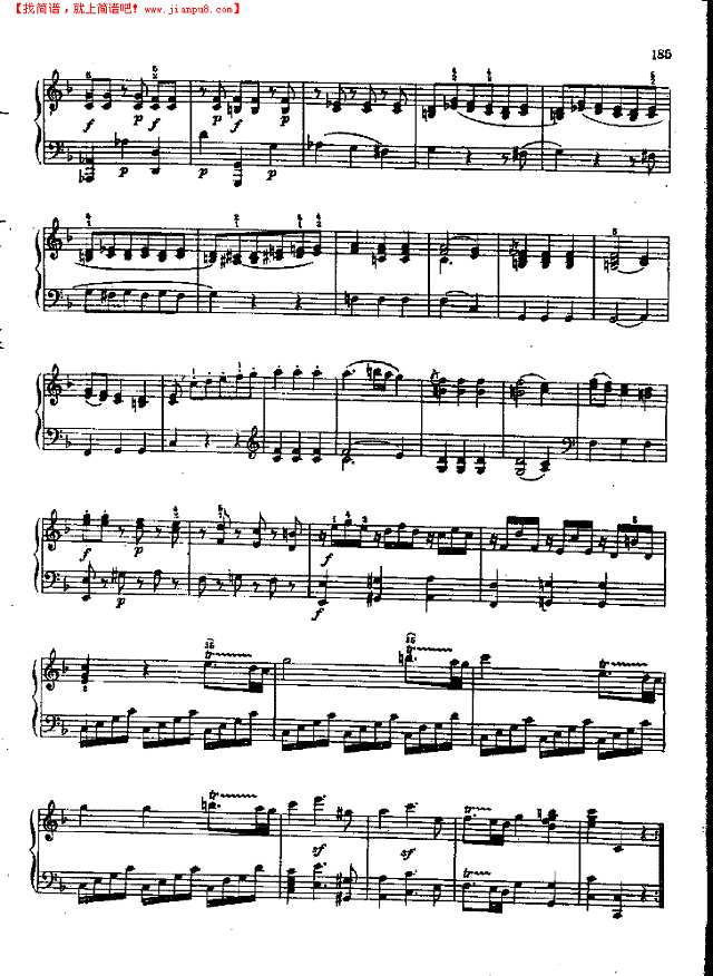 奏鸣曲Nr.332钢琴谱