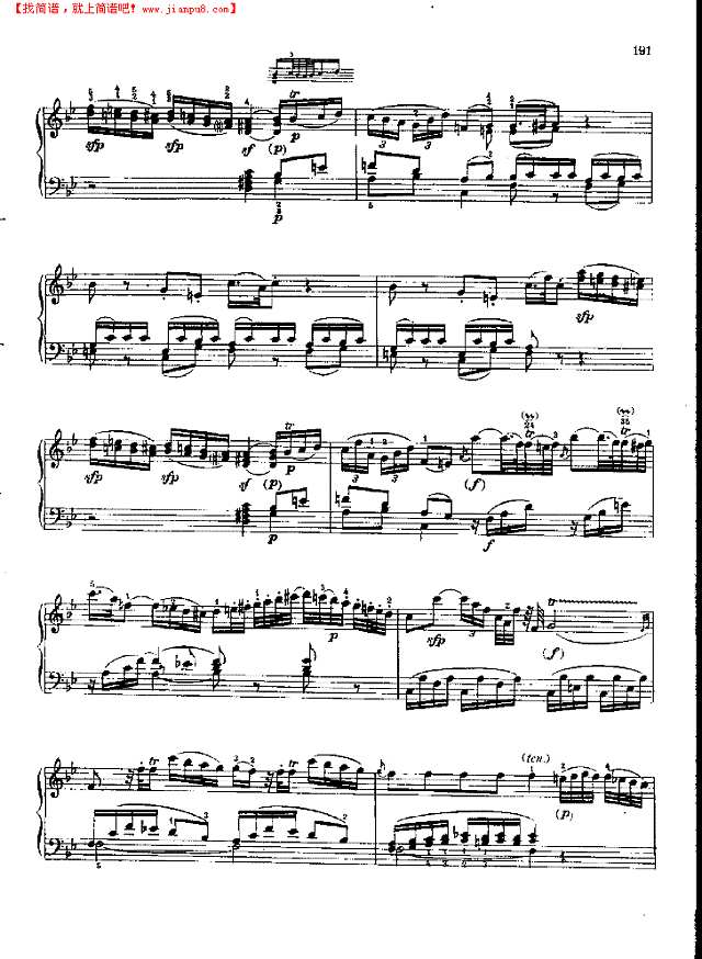 奏鸣曲Nr.332钢琴谱