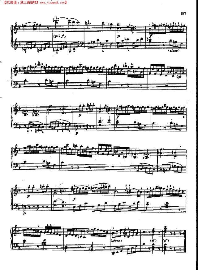 奏鸣曲Nr.332钢琴谱