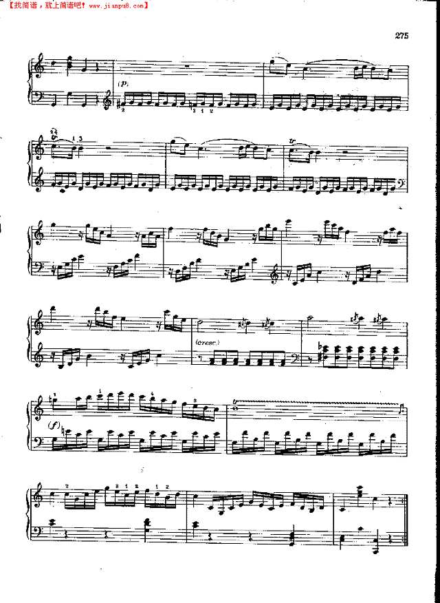 简易奏鸣曲Nr.545钢琴谱