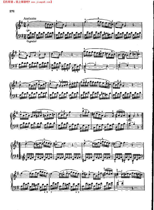 简易奏鸣曲Nr.545钢琴谱