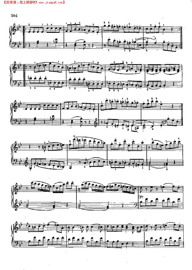 奏鸣曲Nr.570钢琴谱