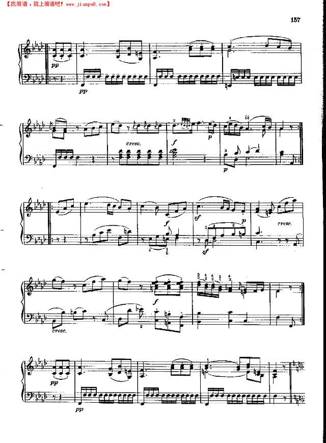 奏鸣曲Nr.330钢琴谱