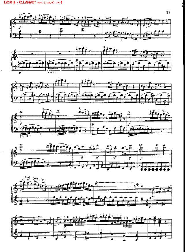 奏鸣曲Nr.309钢琴谱