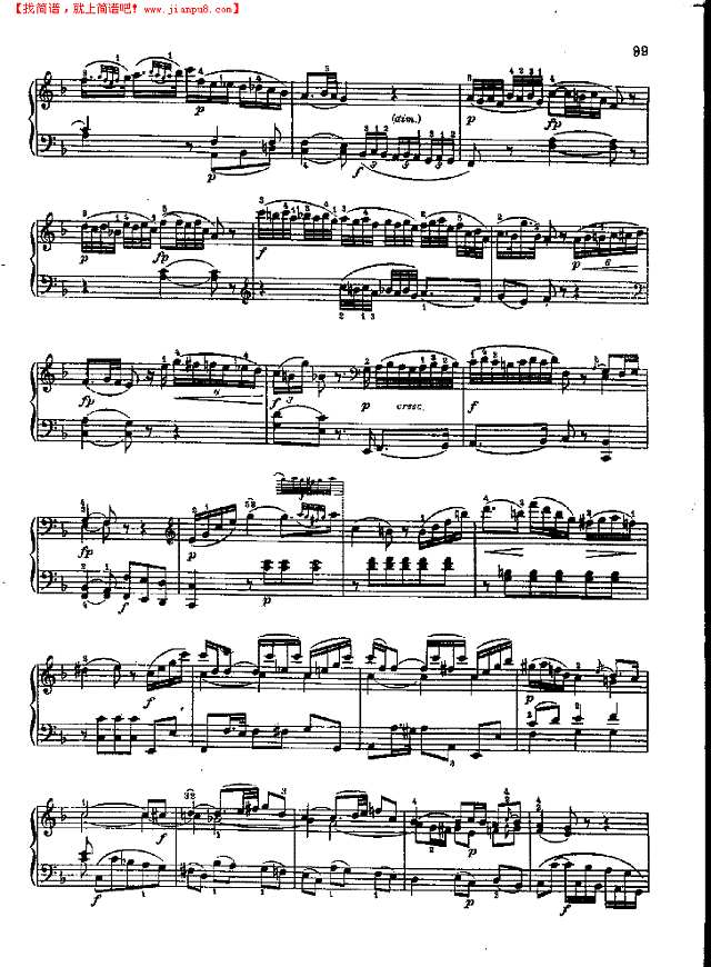 奏鸣曲Nr.309钢琴谱